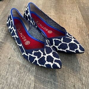 Rothy’s point indigo giraffe 8